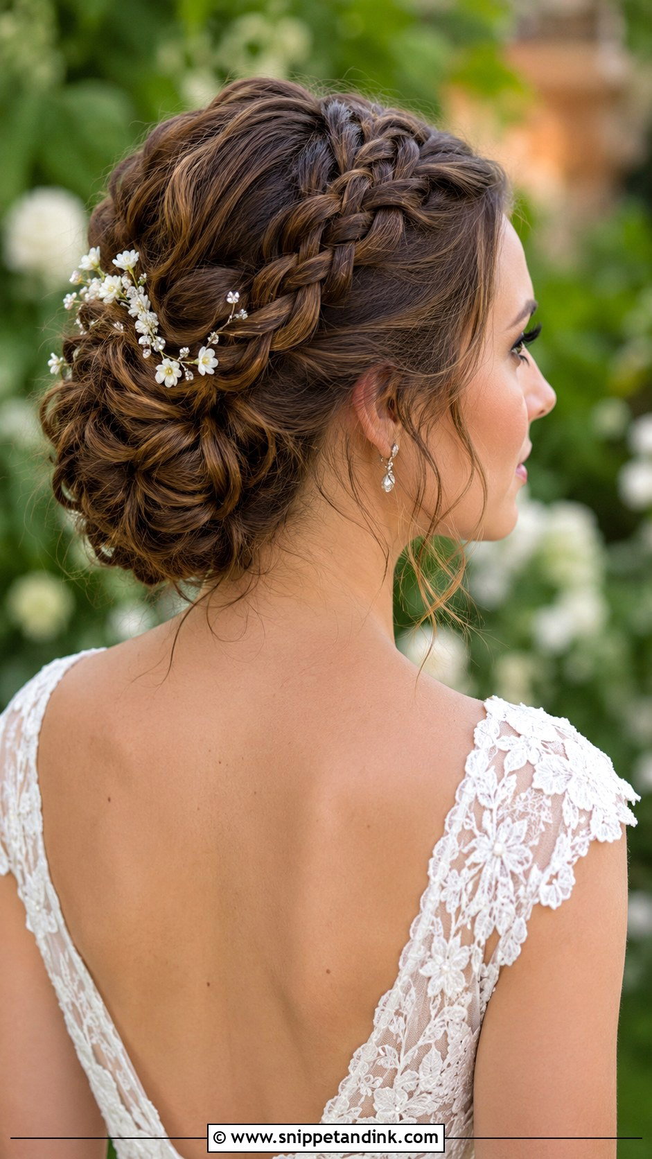 Braided Updo for Glamorous Brides - Snippet and Ink - 20 Hollywood Wedding Hair Ideas