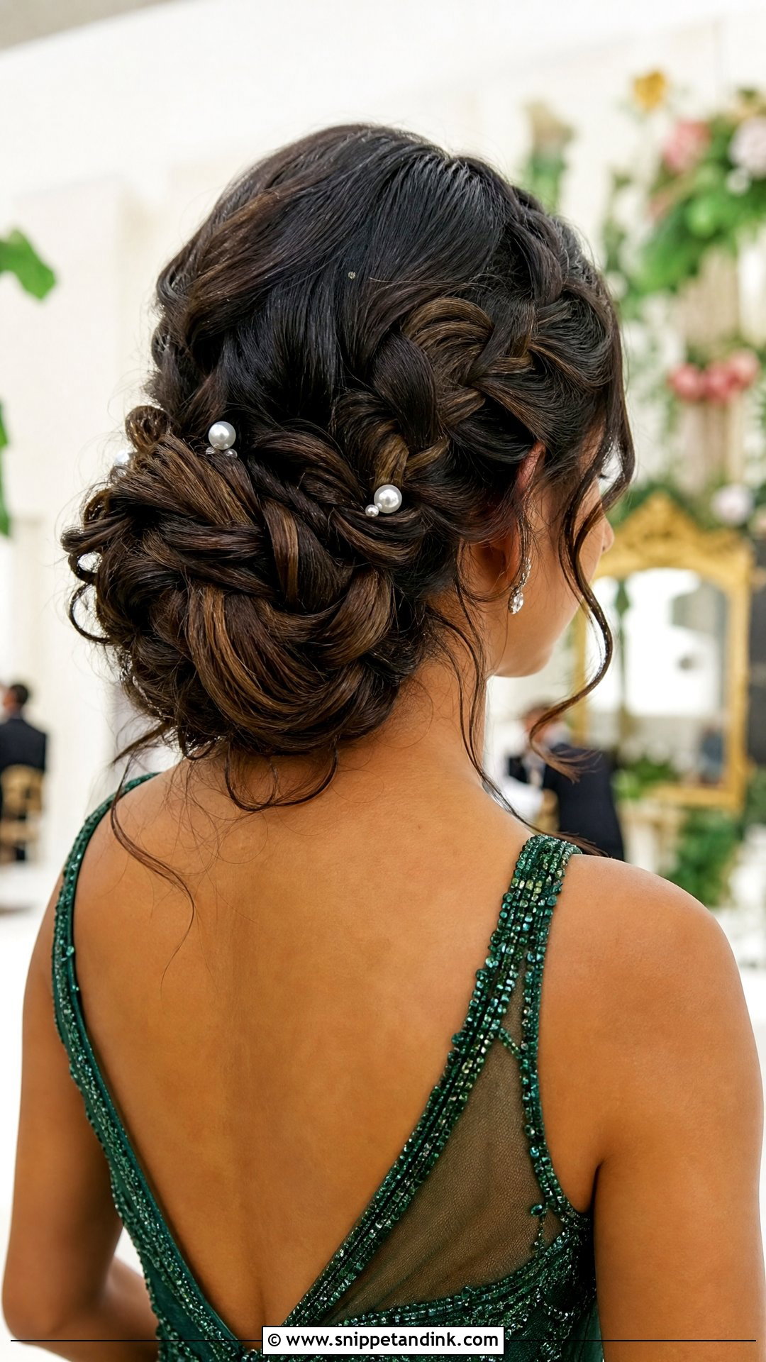 Braided Updo for Long Hair - Snippet and Ink - 20 Wedding Guest Hairstyles 2025