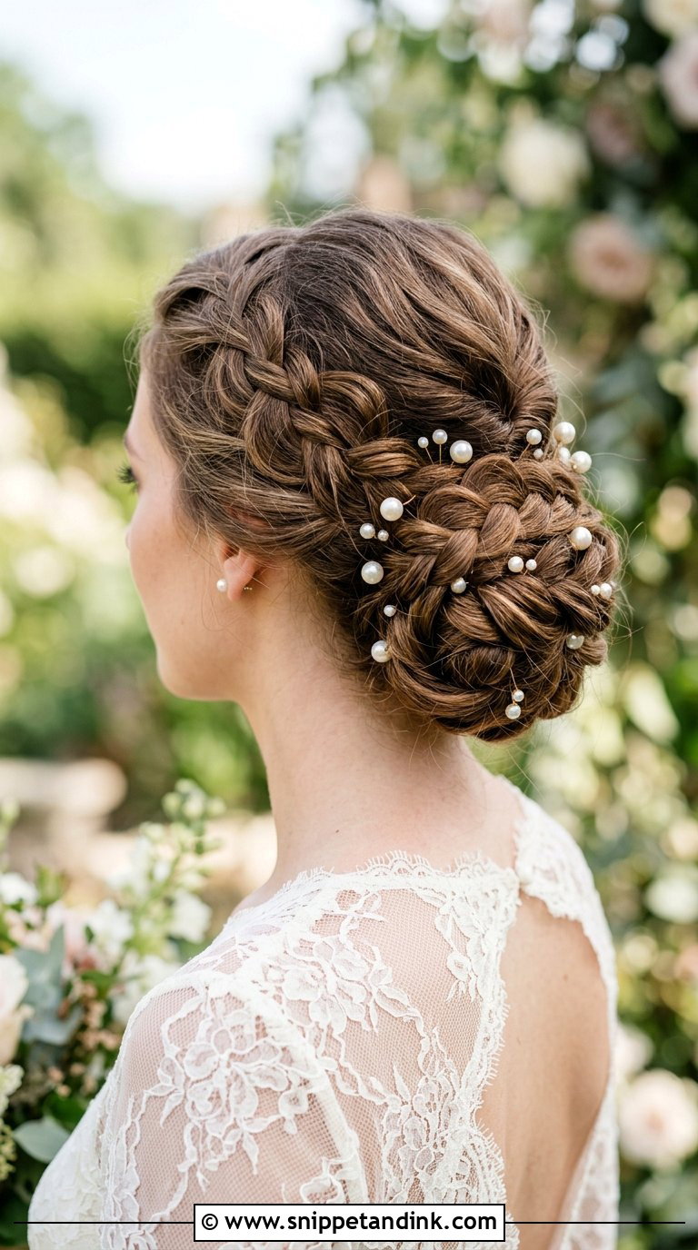 Braided Updo for Long Hair - Snippet and Ink - 20 Bridal Hair Styling Ideas
