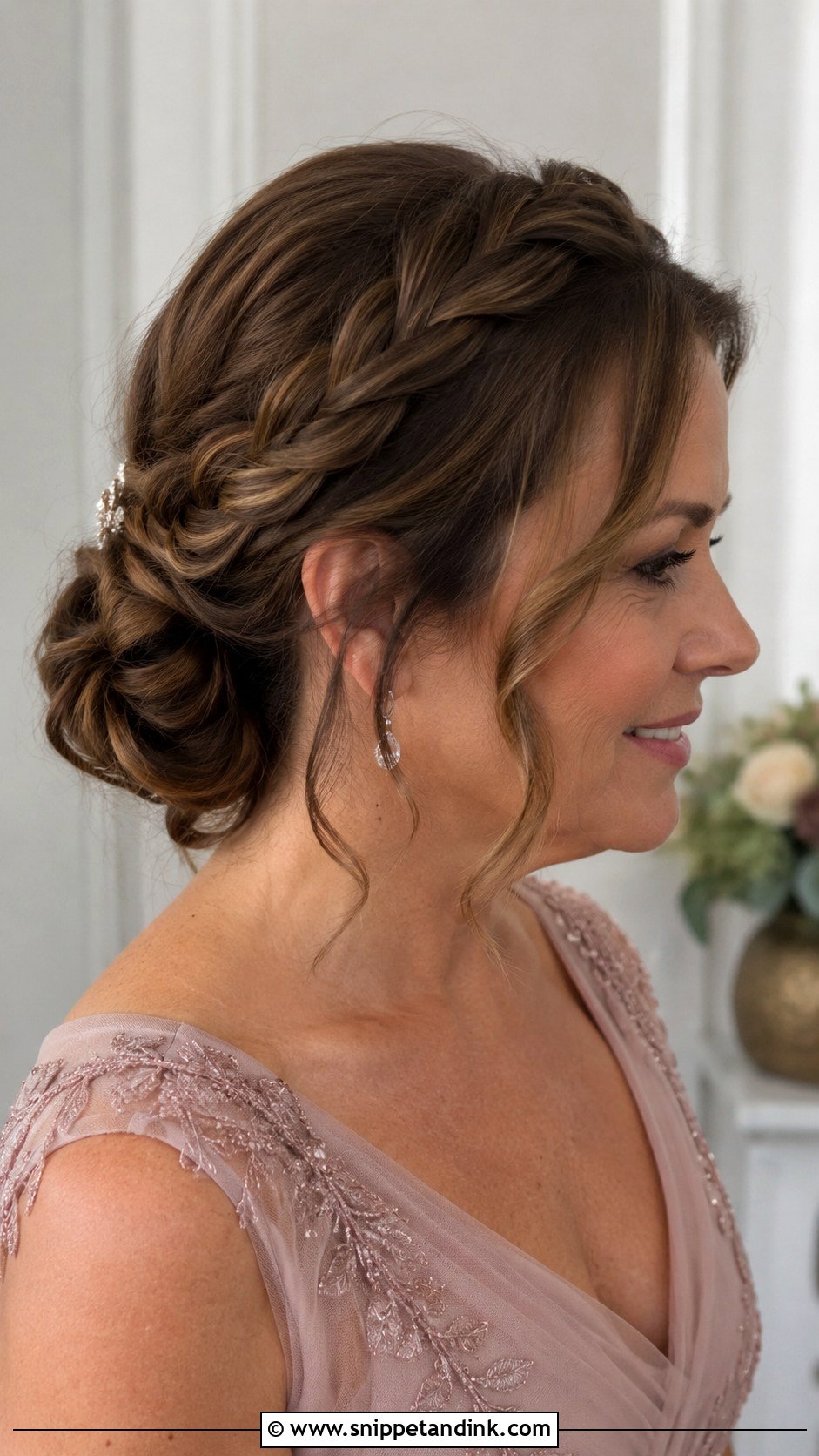 Braided Updo for Mother of the Groom - Snippet and Ink - 20 Hair Styles for Mother of the Groom