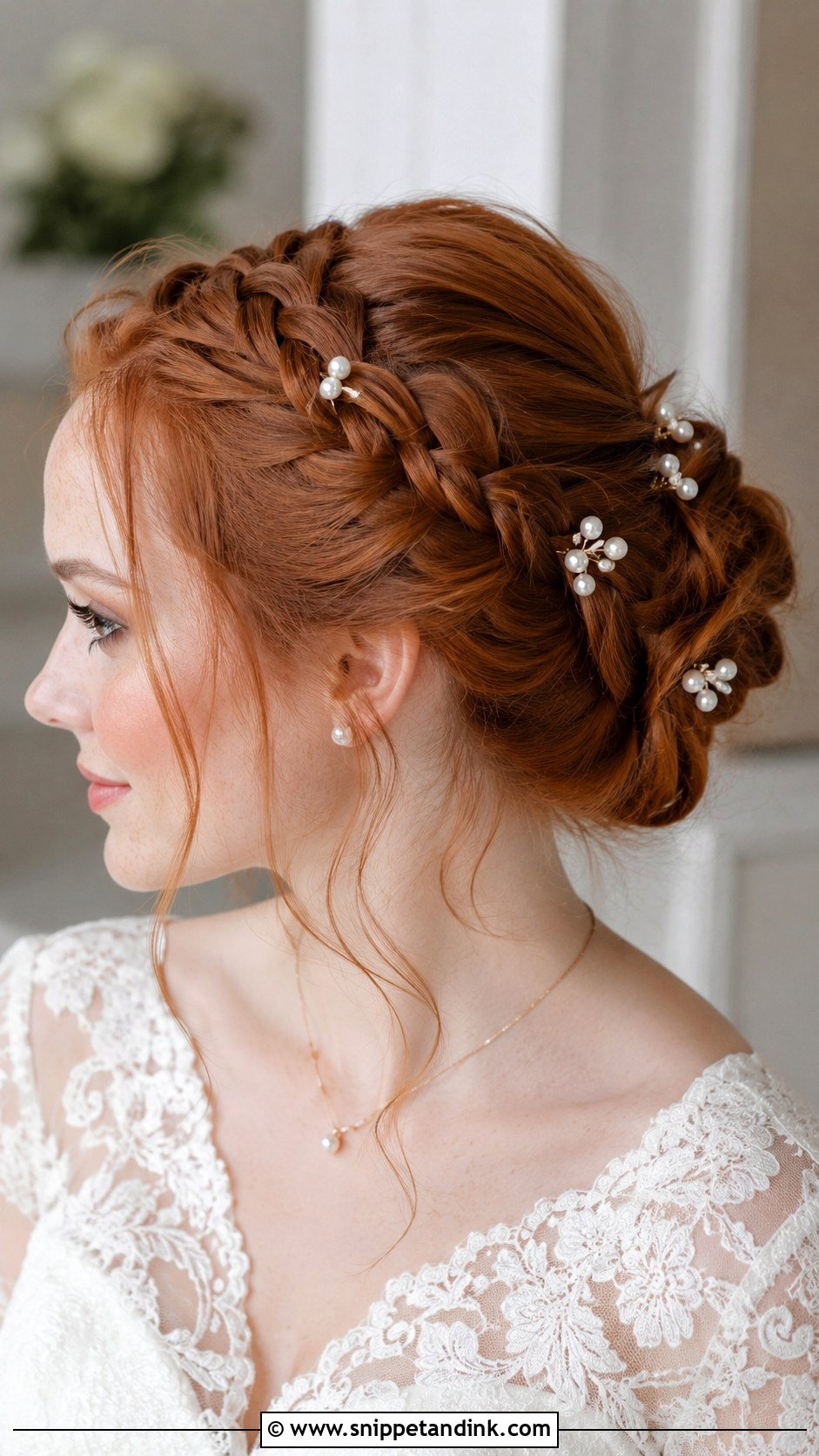 Braided Updo for Red Hair - Snippet and Ink - 25 Red Hair Wedding Hairstyles