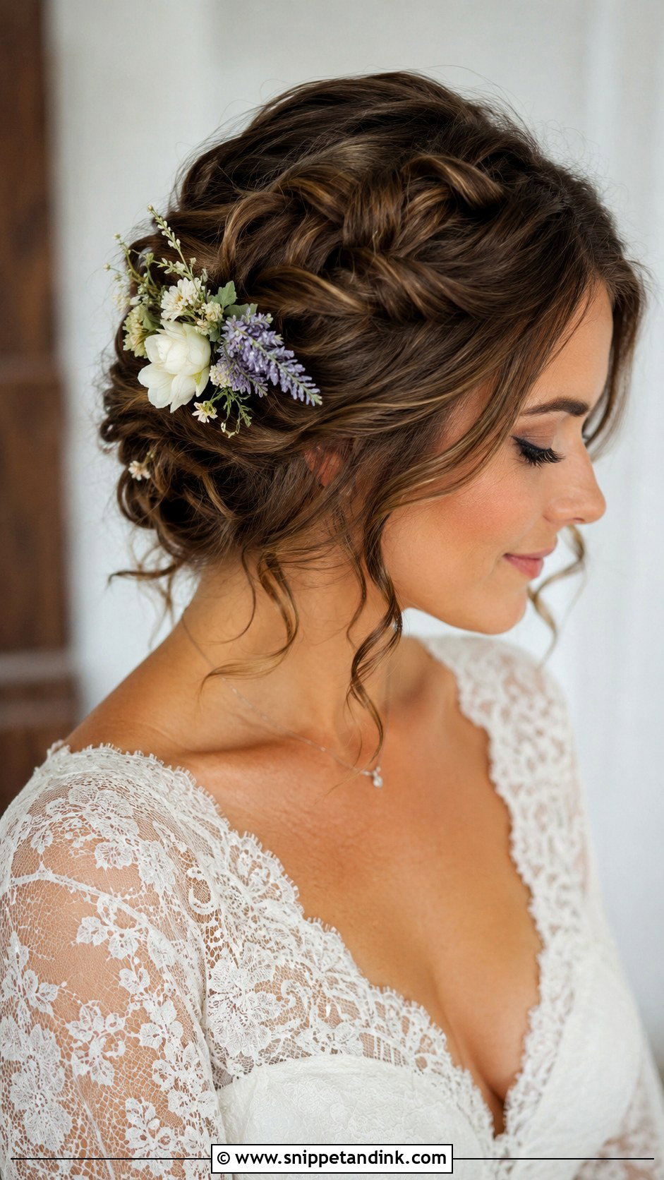 Braided Updo for Short Hair - Snippet and Ink - 20 Short Hair Updo for Wedding Ideas