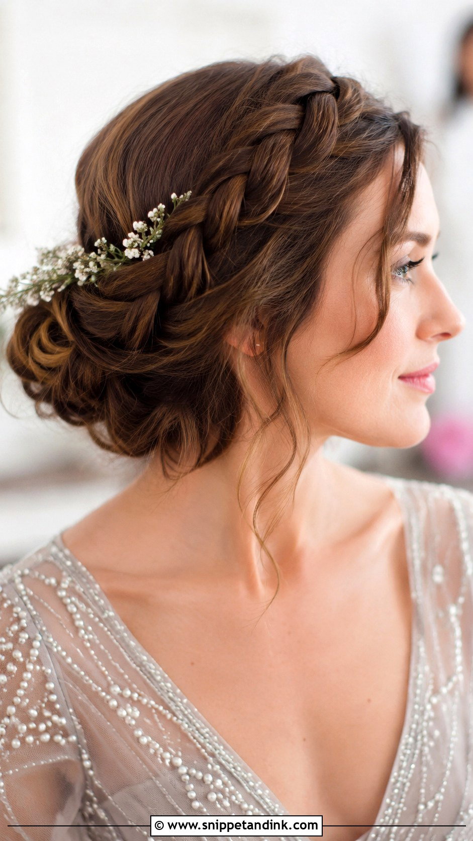 Braided Updo for Short Hair - Snippet and Ink - 25 Short Hairstyle Wedding Guest Ideas