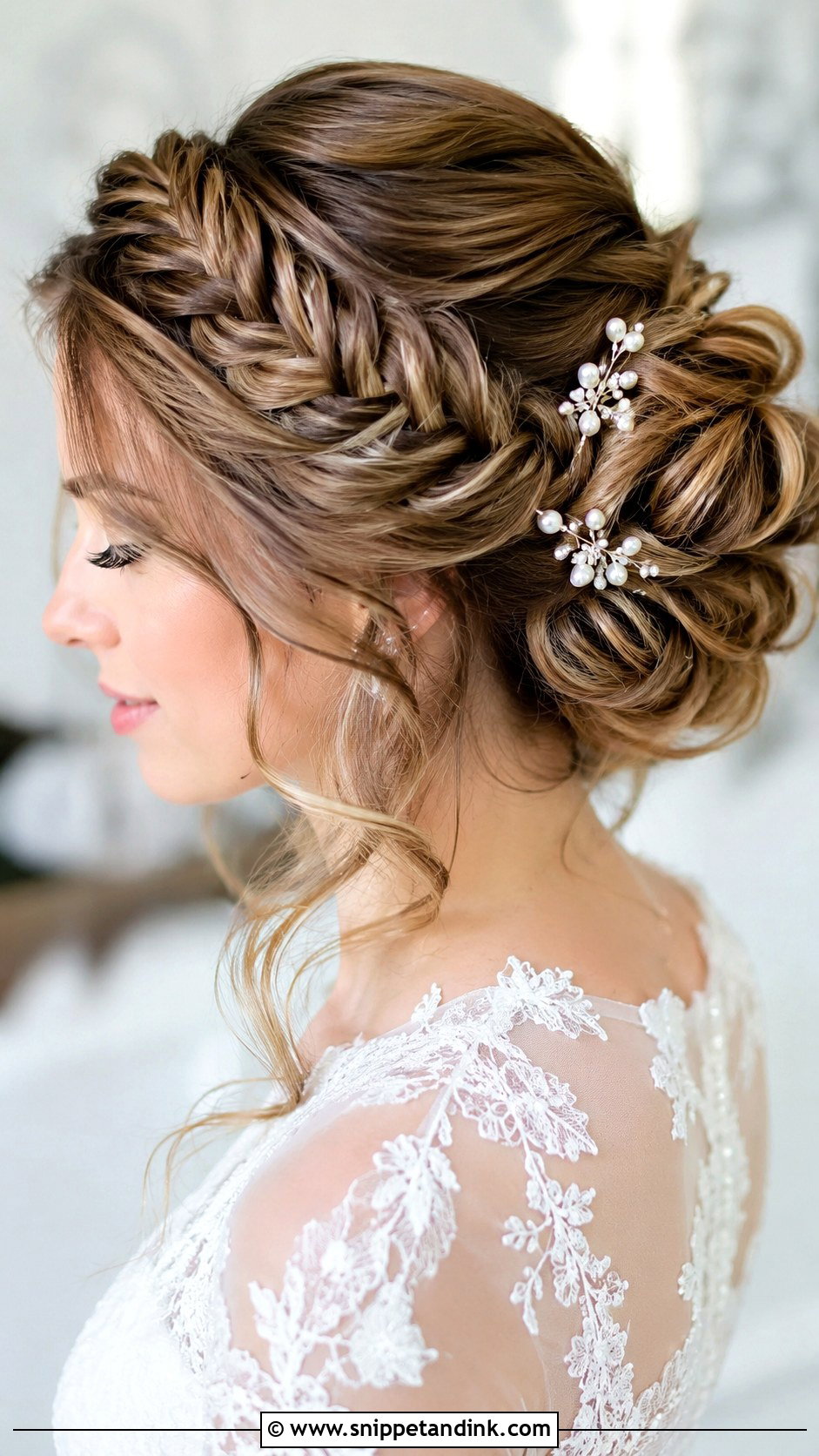 Braided Updo for Weddings - Snippet and Ink - 35 Bride Hair Ideas