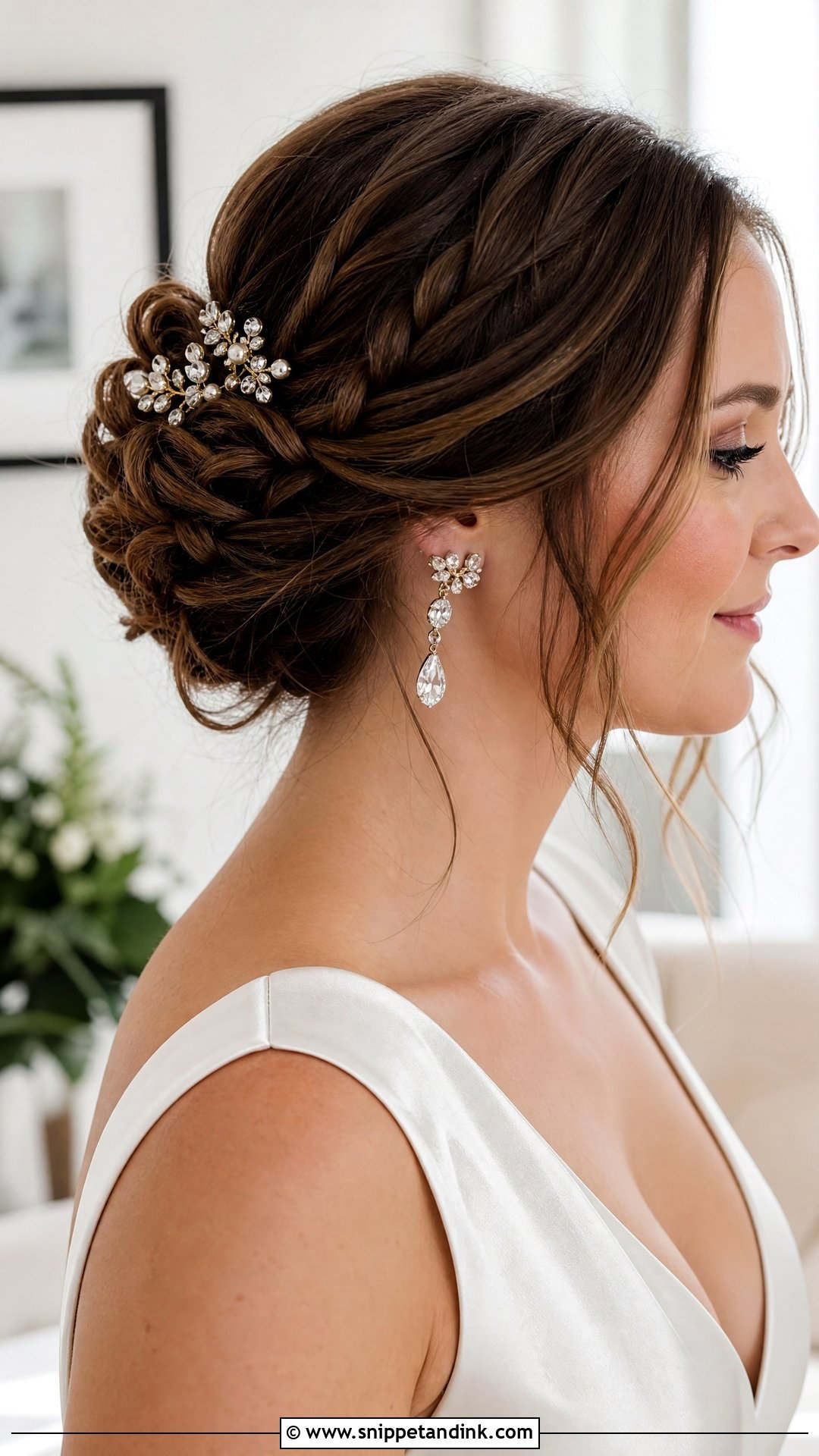 Braided Updo for the Bride - Snippet and Ink - 20 Bridal Hair Braids