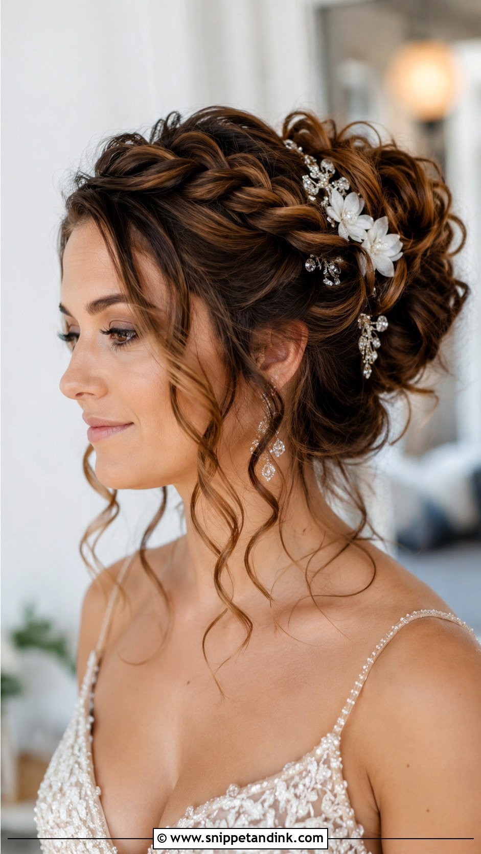 Braided Updo with Curls for Long Hair - Snippet and Ink - 25 Bridal Braids for Long Hair