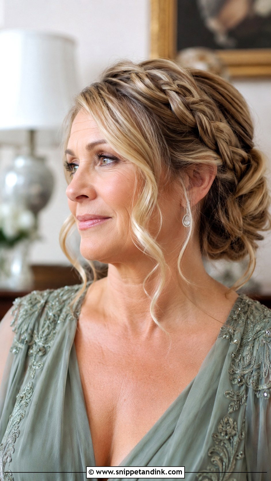 Braided Updo with Soft Waves - Snippet and Ink - 20 Mother of Groom Hair Ideas