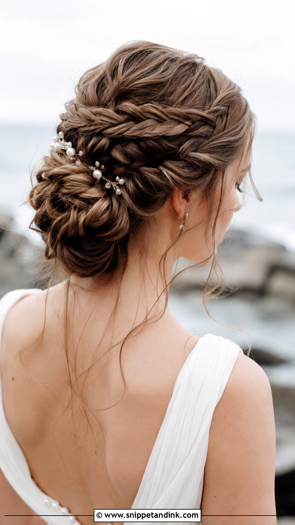 Braided Updo - Snippet and Ink - 20 Beachy Wedding Hair Ideas