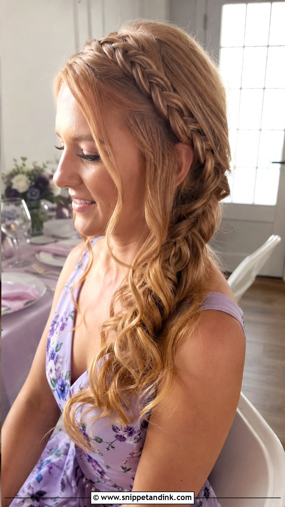 Braided Wedding Guest Curls - Snippet and Ink - 20 Curls for Wedding Guest