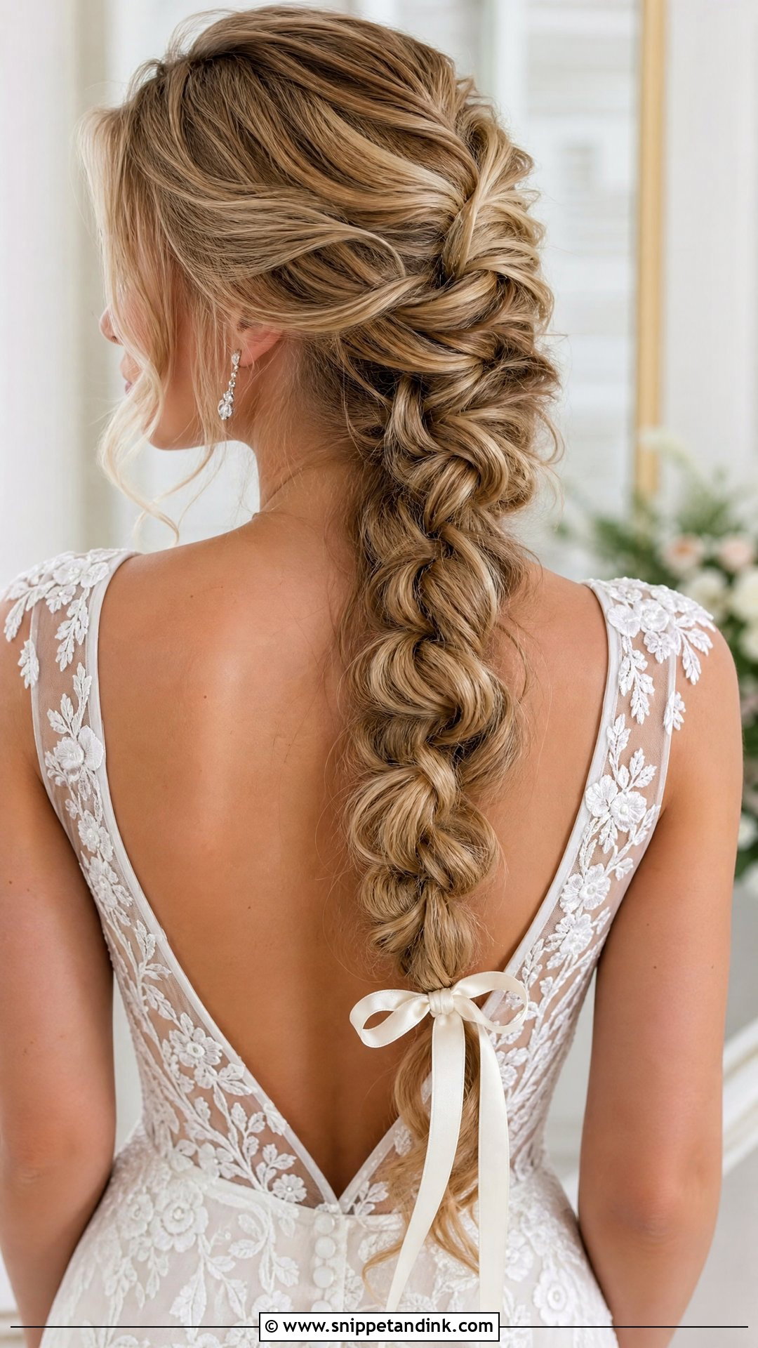 Braided Wedding Hair With Bow - Snippet and Ink - 15 Bow Wedding Hairstyle Ideas