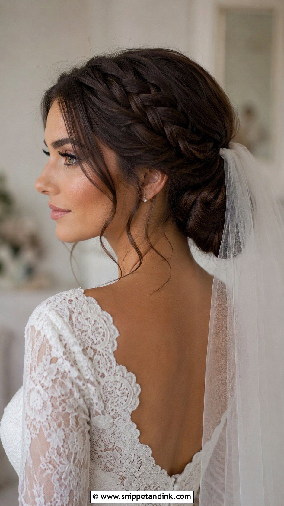 Braided Wedding Hair With Veil - Snippet and Ink - 20 Braided Hair for Wedding Ideas