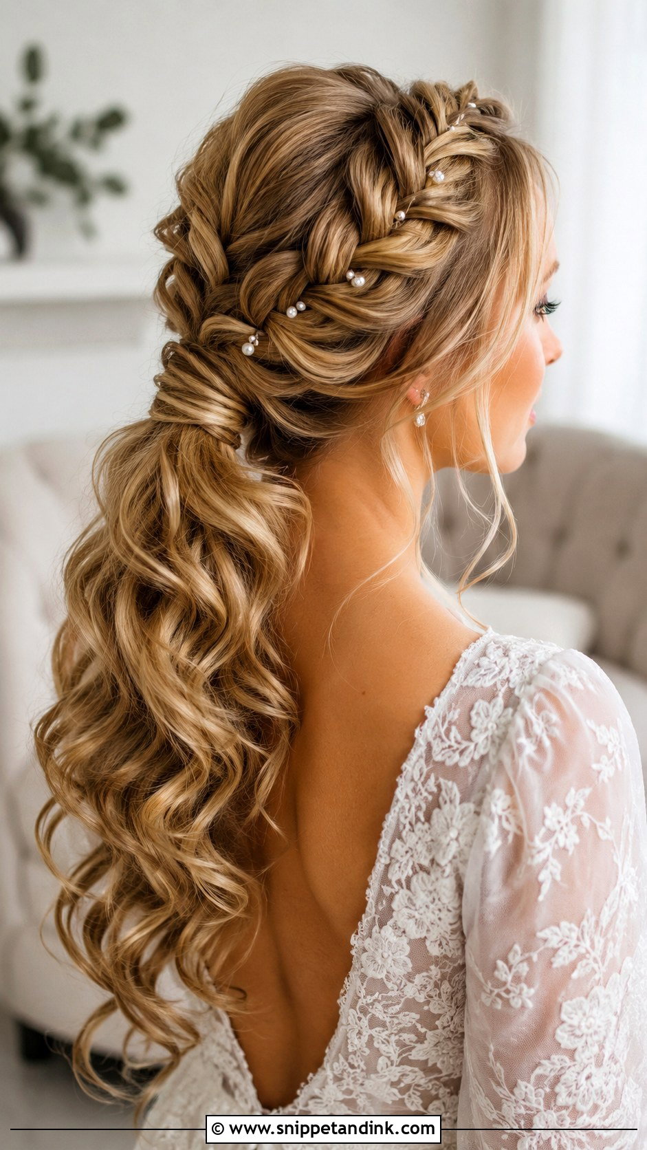 Braided Wedding Ponytail Updo - Snippet and Ink - 15 Wedding Updos for Long Hair Ponytail