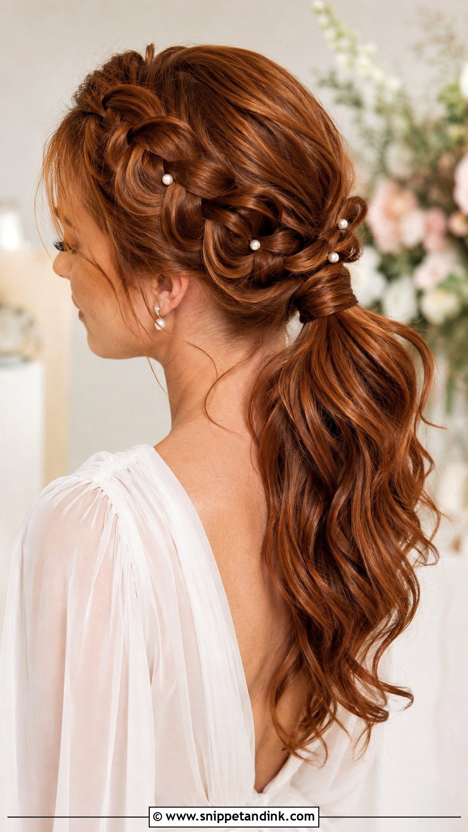 Braided Wedding Ponytail - Snippet and Ink - 15 Ponytails Hairstyles for Wedding