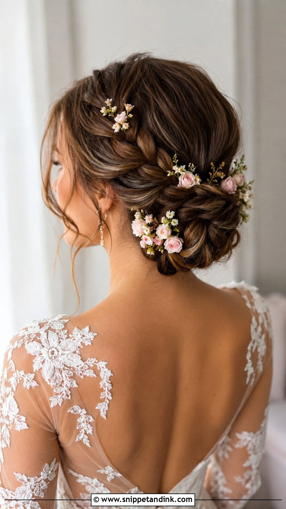 Braided Wedding Updo With Flowers - Snippet and Ink - 15 Wedding Hair Updo with Flowers Ideas