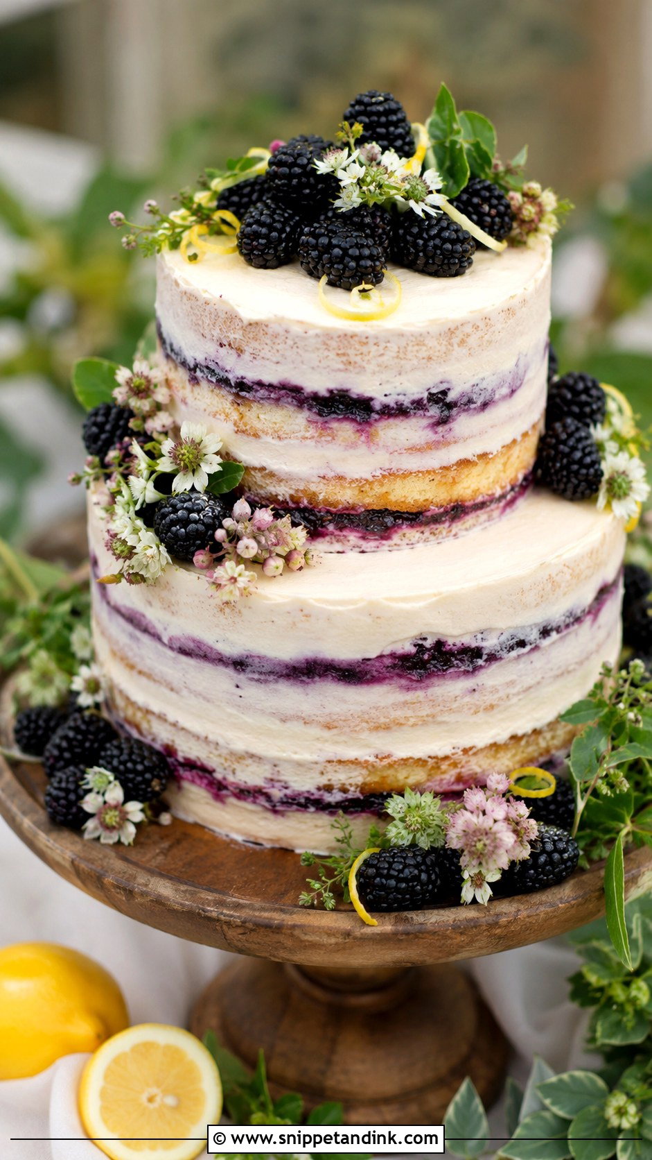 Bramble Wedding Cake - Snippet and Ink - 20 Cocktail Cake Design Ideas for Wedding