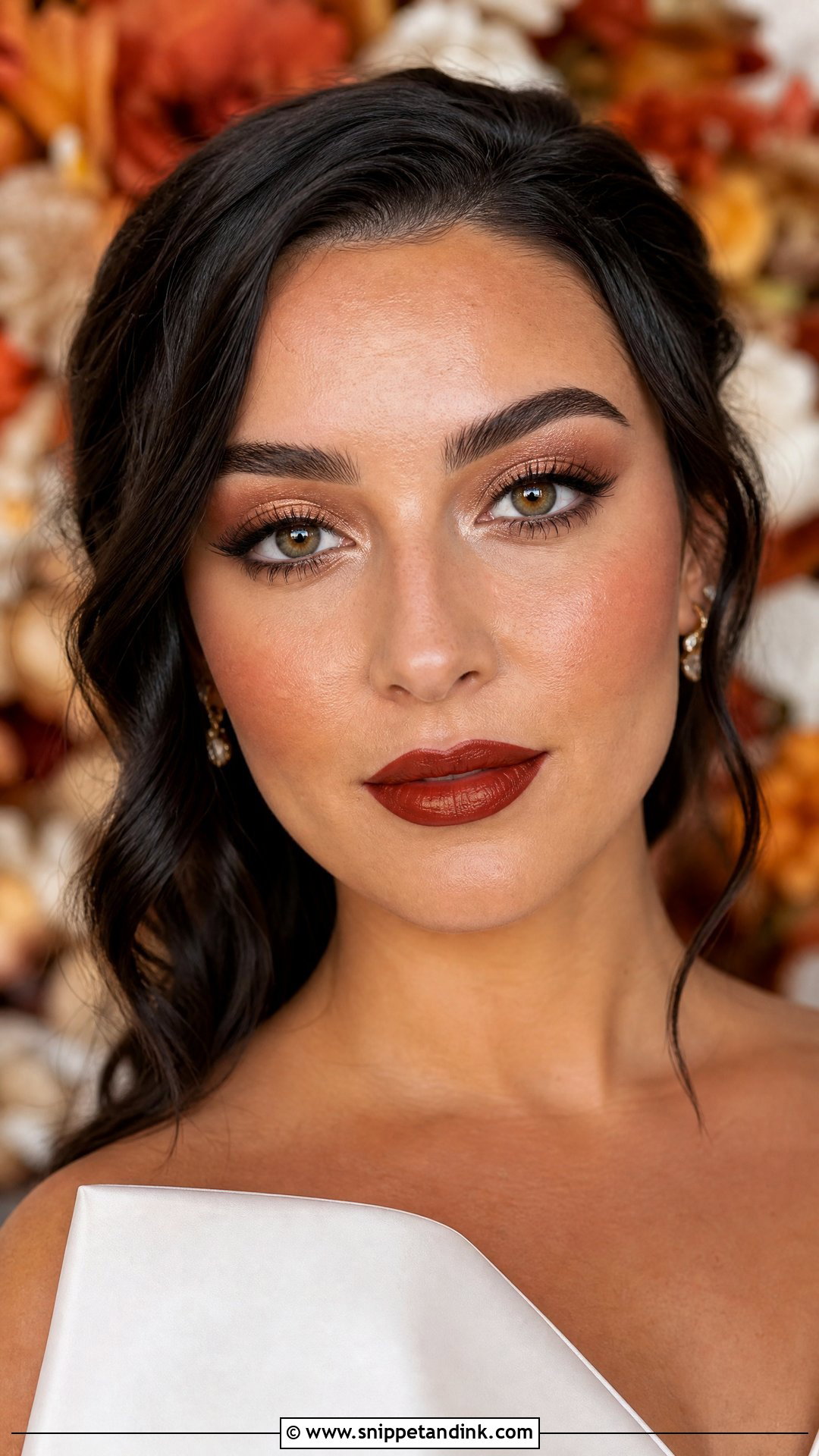 Brick Red Wedding Lip Color - Snippet and Ink - 20 Wedding Lip Color Ideas