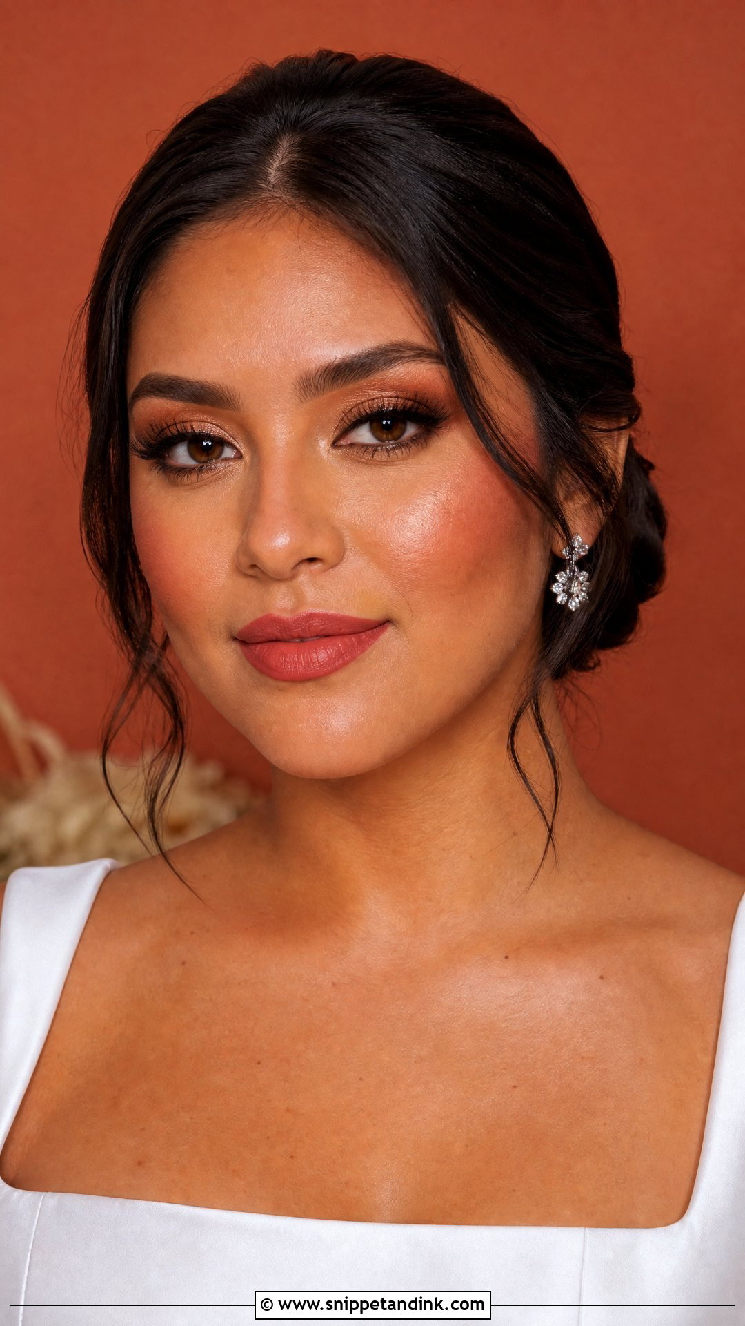 Brick Rose Wedding Lip Combo - Snippet and Ink - 20 Wedding Lip Combo Ideas