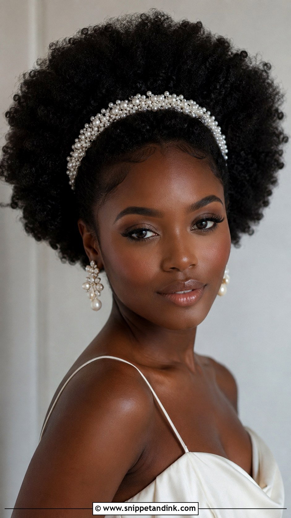 Bridal Afro Black Hair - Snippet and Ink - 20 Bridal Hair Black Hair Ideas