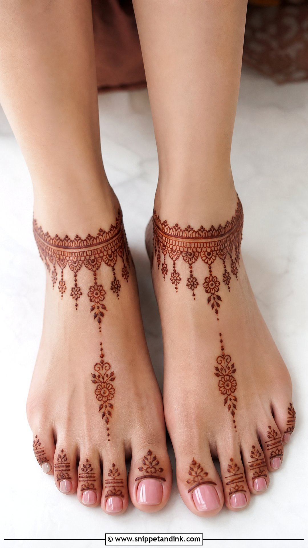 Bridal Anklet Mehndi Design - Snippet and Ink - 20 Simple Indian Bridal Mehndi Leg Mehendi Design Ideas