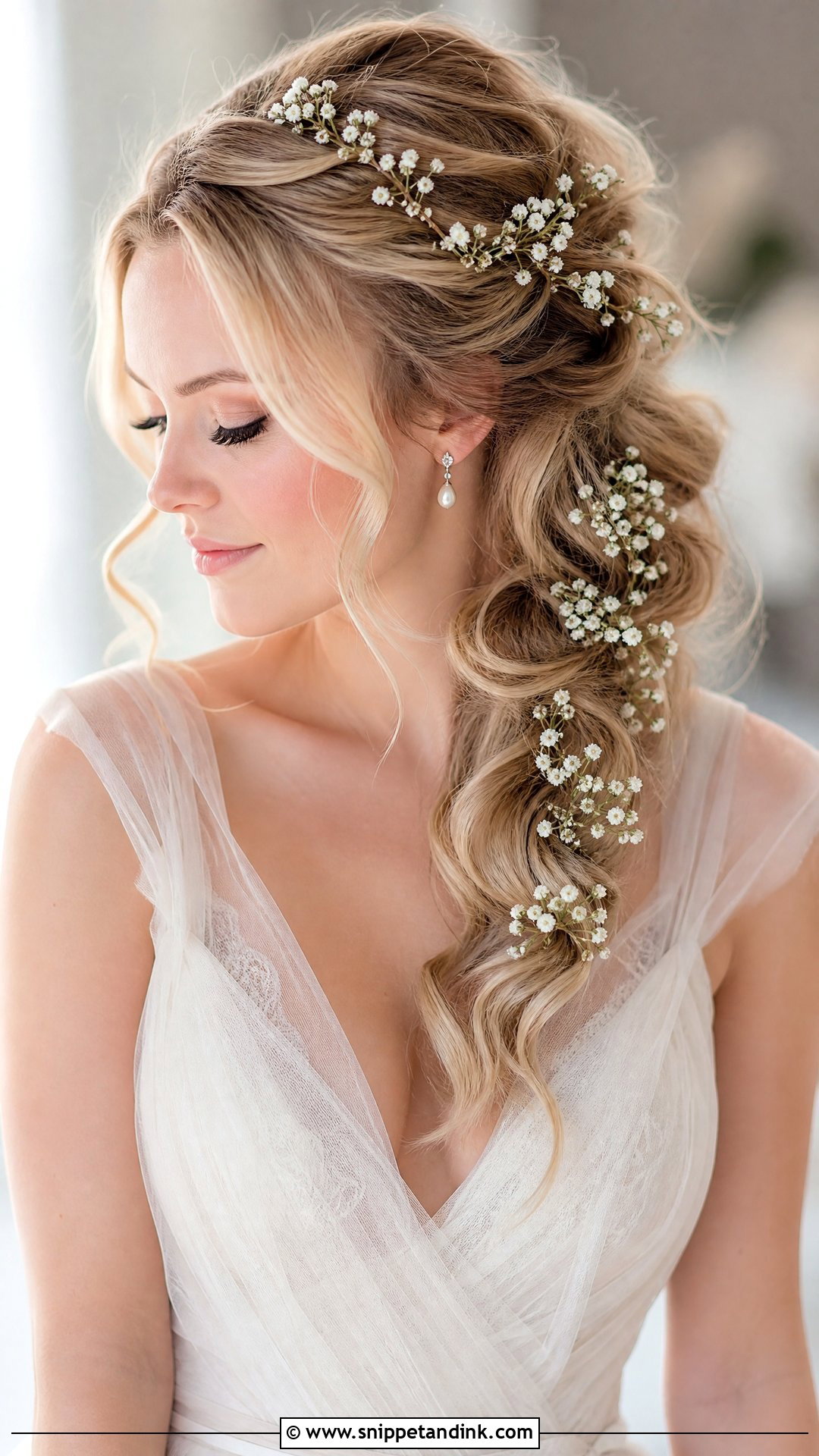 Bridal Babys Breath Hair - Snippet and Ink - 15 Floral Hair Accessories Brides