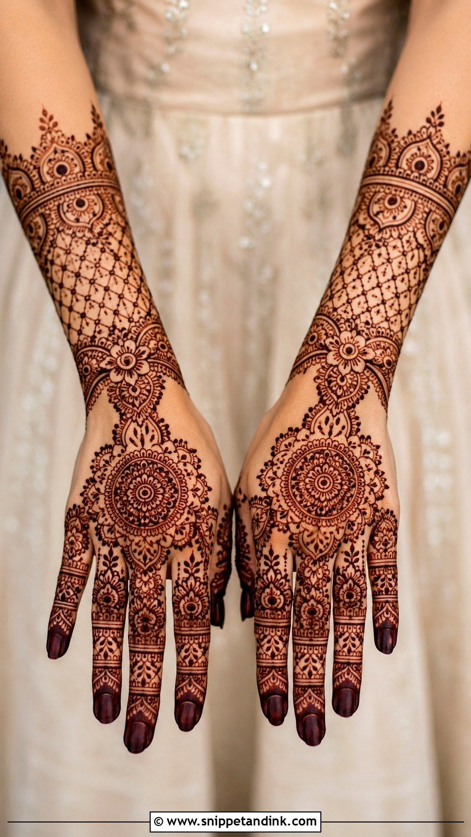 Bridal Back Hand Mehndi Design - Snippet and Ink - 35 New Latest Mehndi Design Ideas