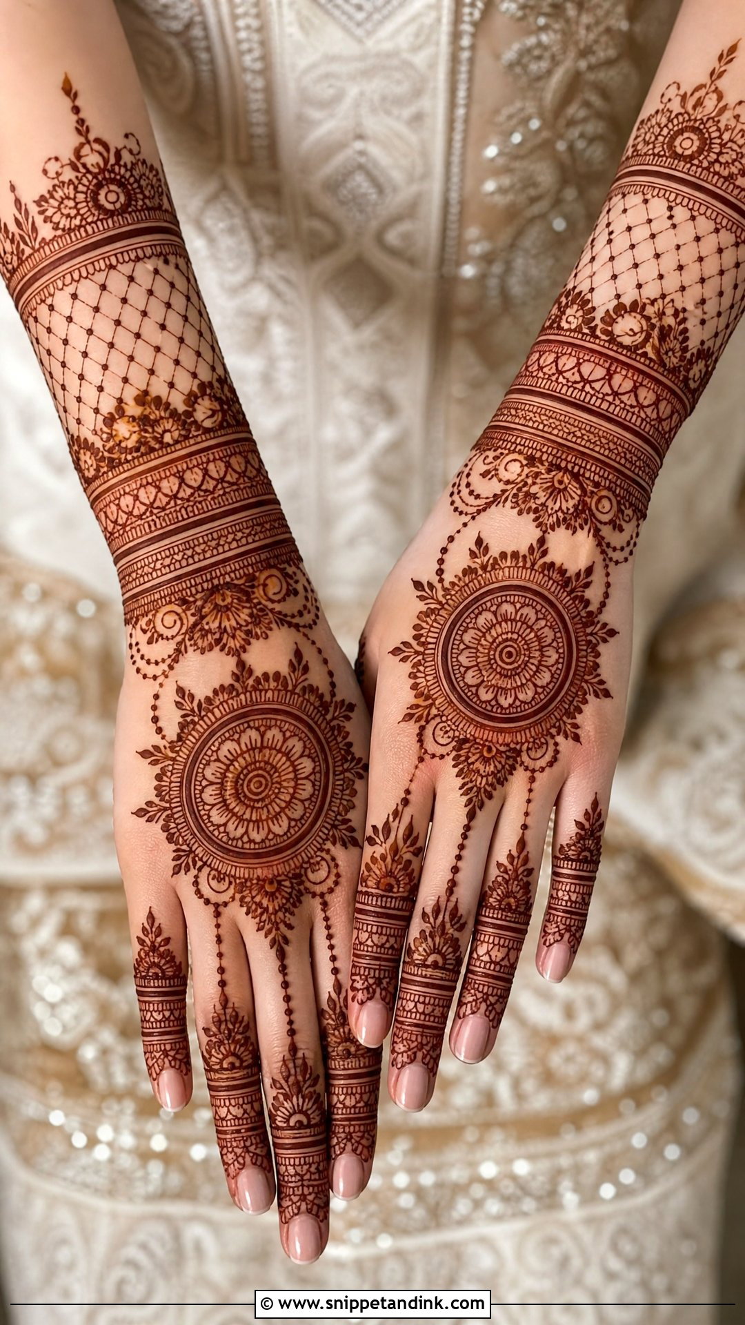Bridal Back Hand Mehndi Design - Snippet and Ink - 20 Bridal Wedding Mehndi Designs Brides