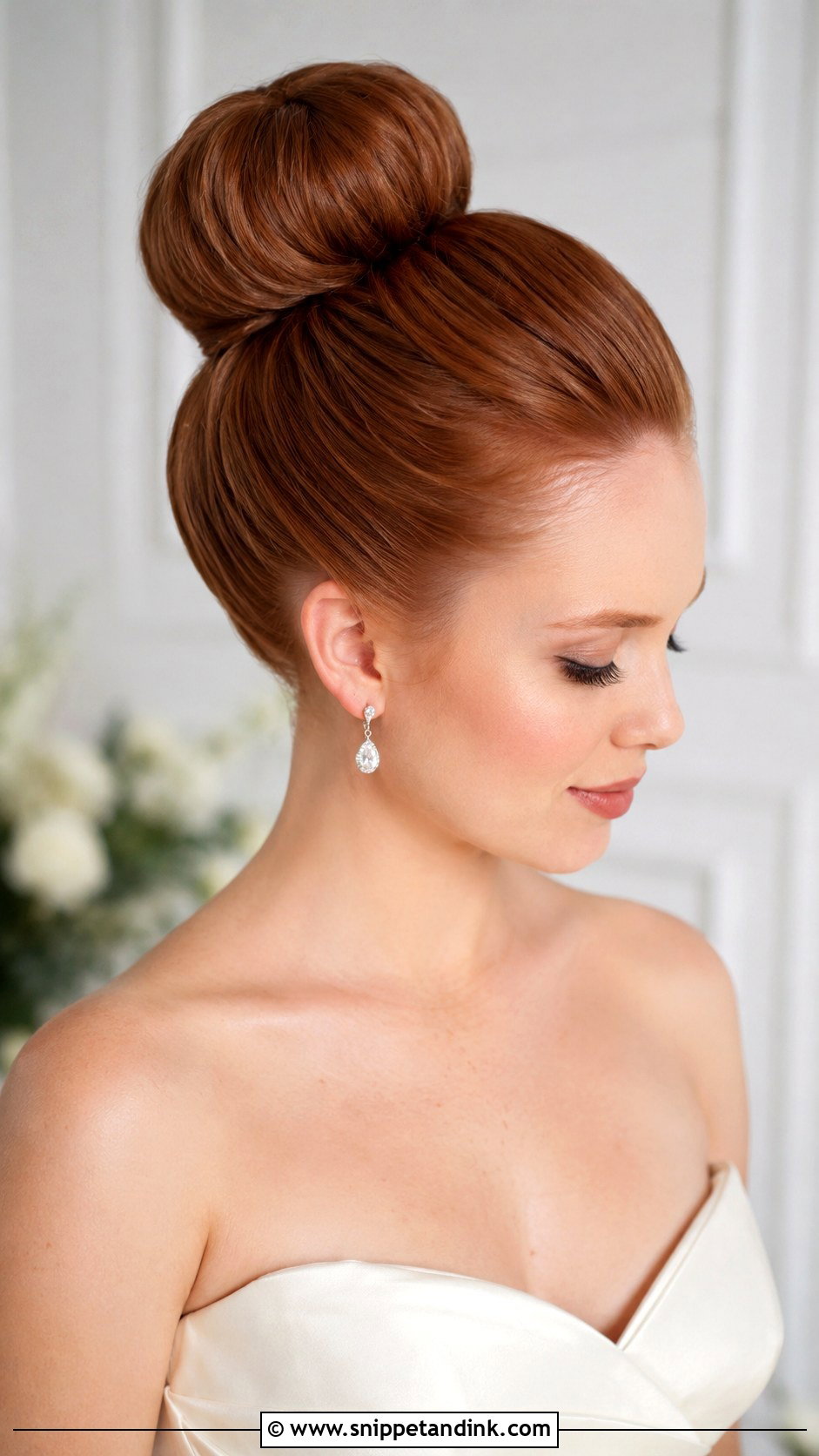 Bridal Ballerina Bun - Snippet and Ink - 15 Minimalist Bridal Hair Ideas