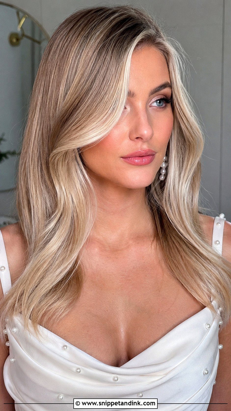 Bridal Beige Blonde Highlights - Snippet and Ink - 15 Wedding Hair Color Ideas Brides
