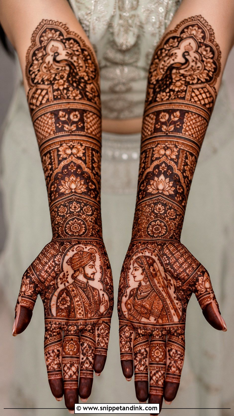 Bridal Bharwa Mehndi Design - Snippet and Ink - 30 Bharwa Mehndi Designs