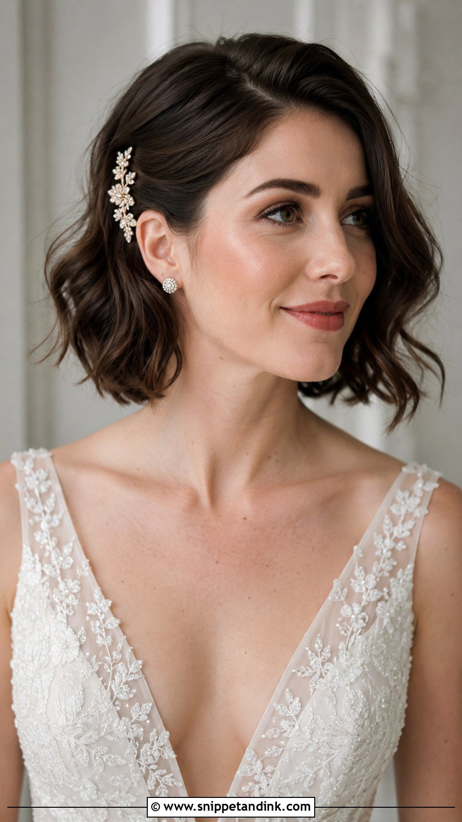 Bridal Bob Wedding Hairstyle - Snippet and Ink - 25 Hairstyle for Women Wedding Ideas