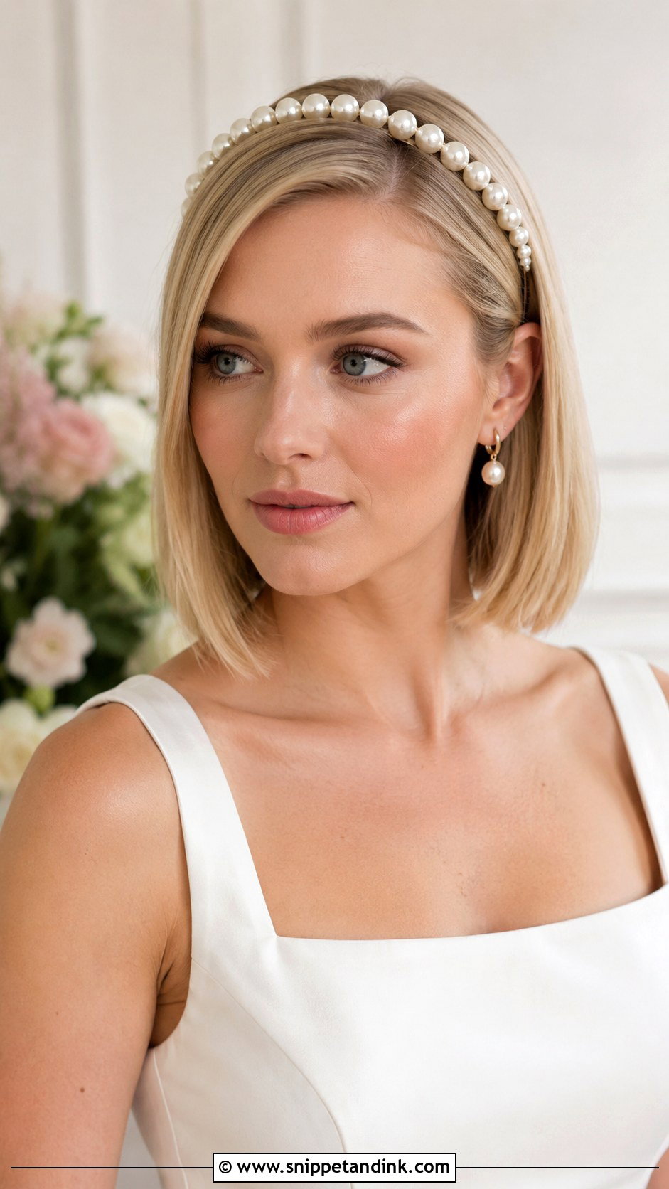 Bridal Bob With Headband - Snippet and Ink - 20 Bridal Hairstyles with Headband