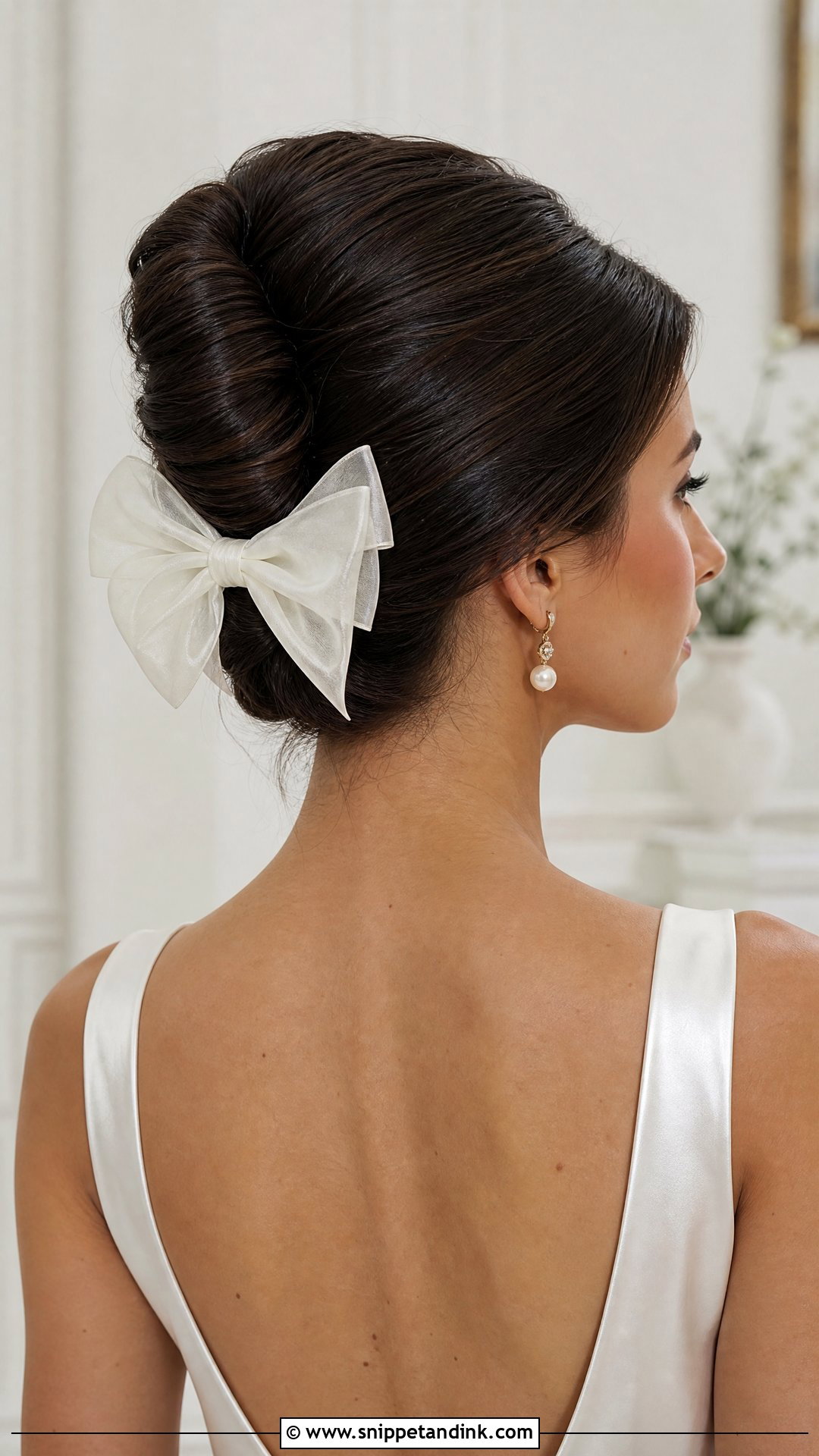 Bridal Bow French Twist - Snippet and Ink - 15 Bridal Bow Hairstyle Ideas