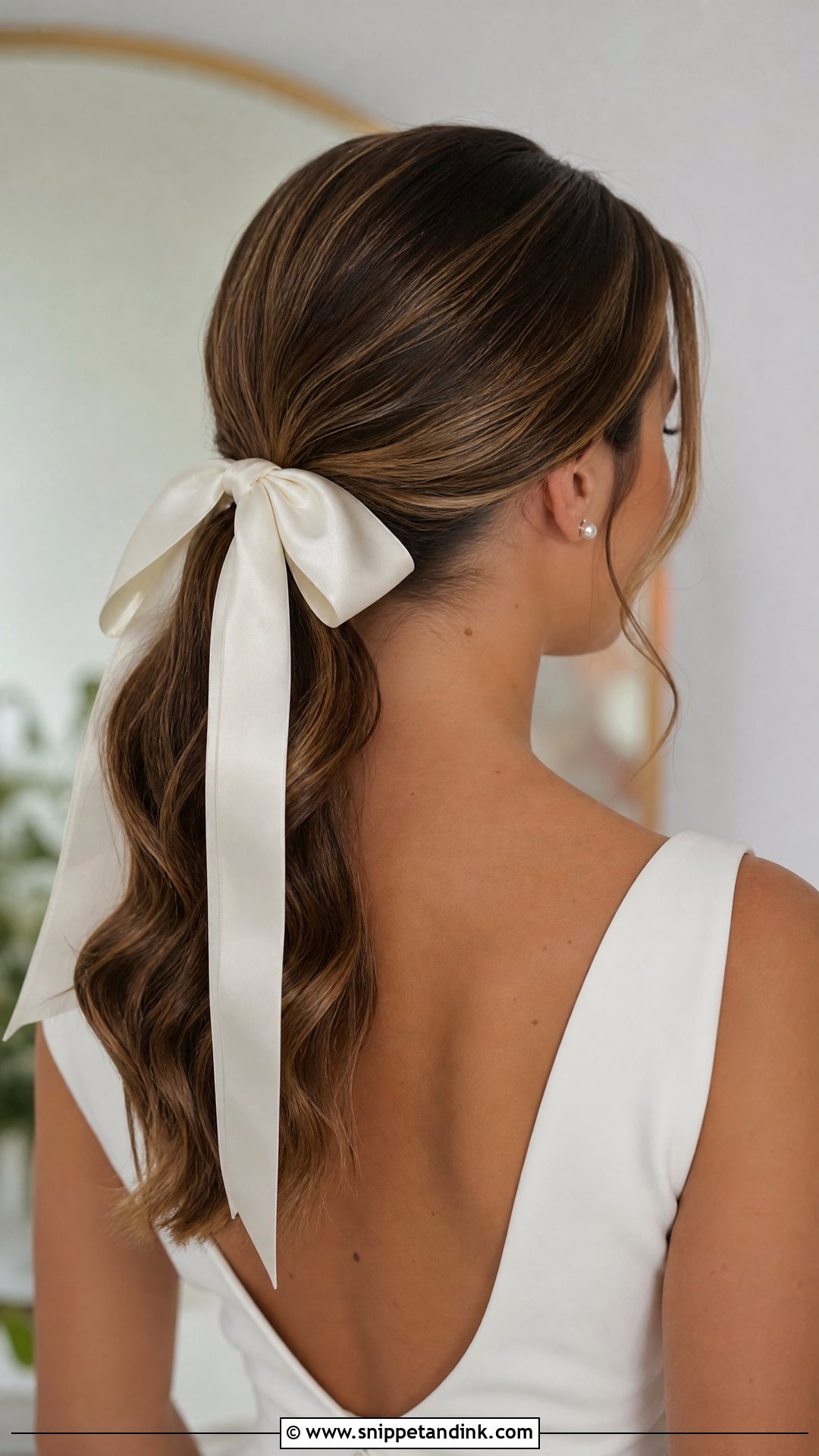 Bridal Bow Ponytail - Snippet and Ink - 15 Bridal Bow Hairstyle Ideas