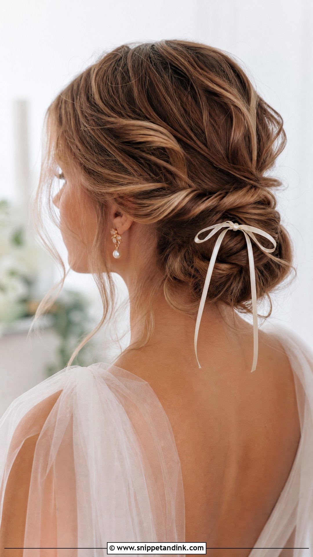 Bridal Bow Twisted Updo - Snippet and Ink - 15 Bridal Bow Hairstyle Ideas