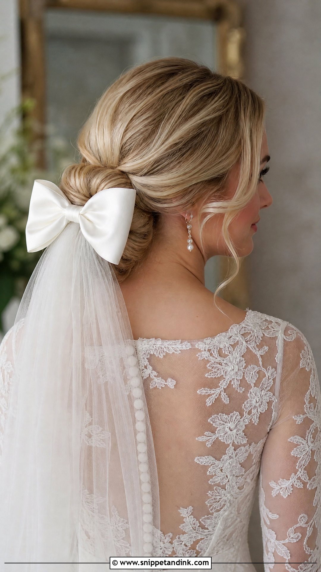 Bridal Bow Veil Hairstyle - Snippet and Ink - 15 Bridal Bow Hairstyle Ideas