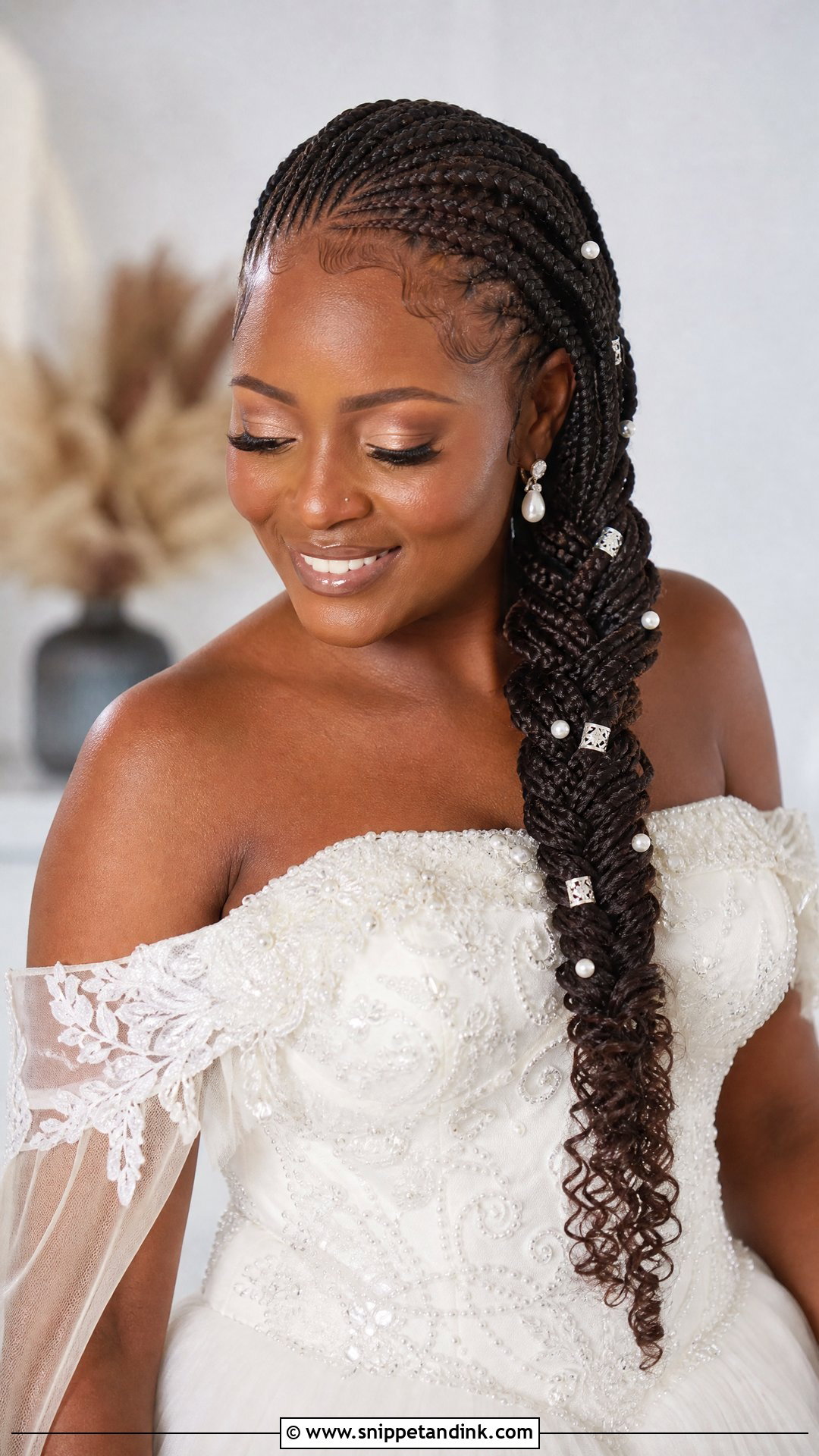 Bridal Box Braid Plait - Snippet and Ink - 15 Bridal Hair Plait Ideas