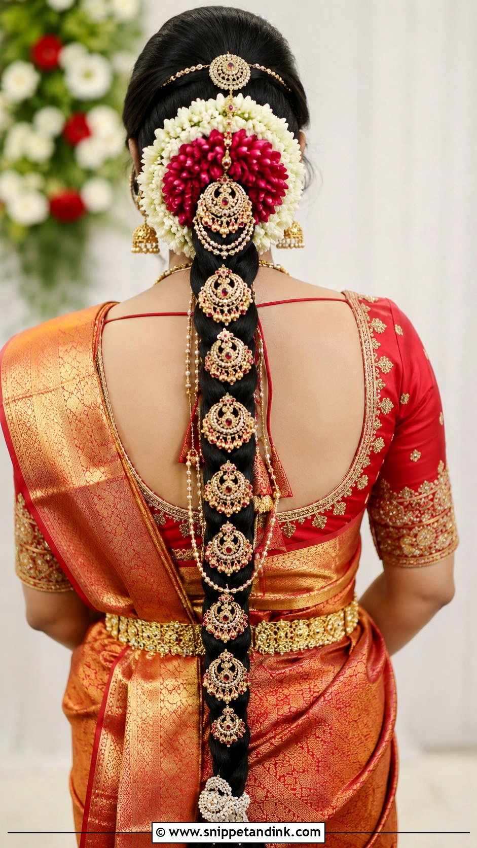 Bridal Braid With Hair Jewelry - Snippet and Ink - 25 Hairstyle for Marriage Function Ideas