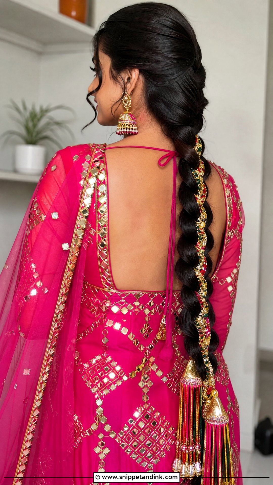 Bridal Braid With Paranda - Snippet and Ink - 15 Hair Accessories Indian Wedding Ideas