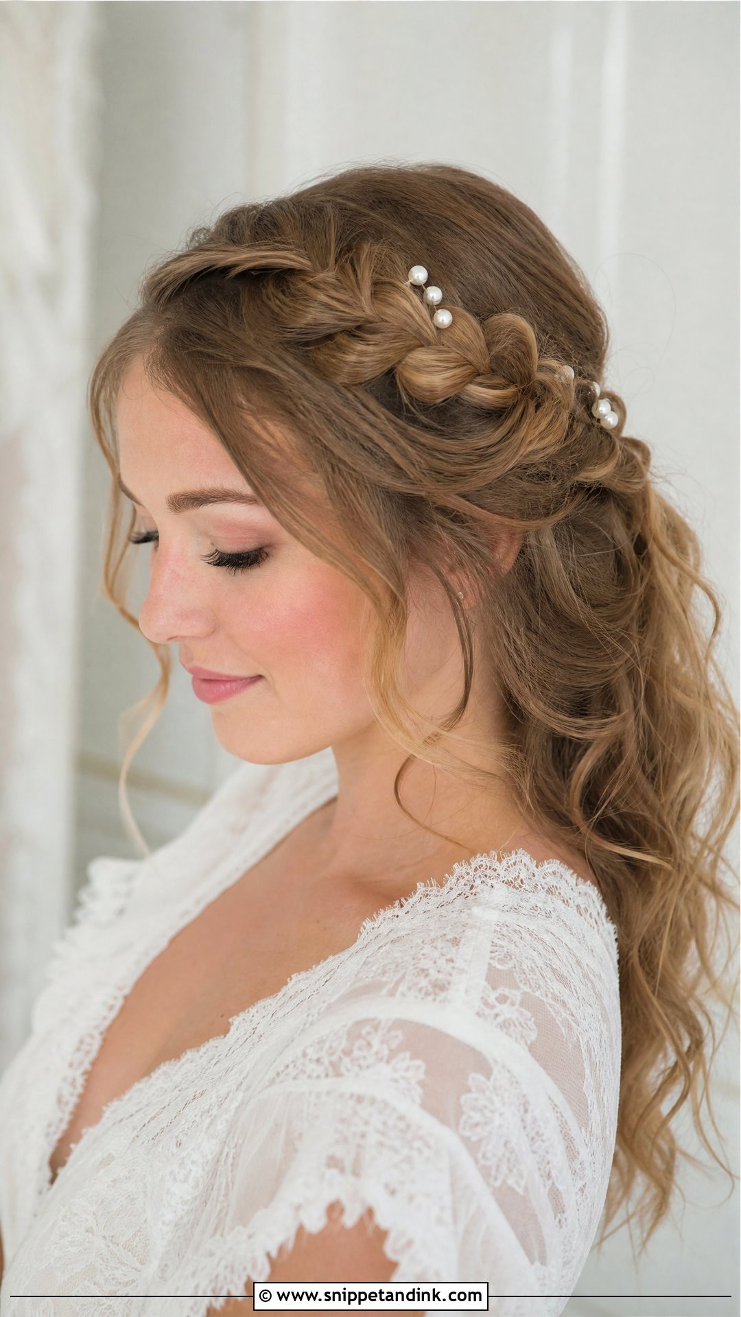 Bridal Braided Crown - Snippet and Ink - 15 Bridal Look Hairstyles