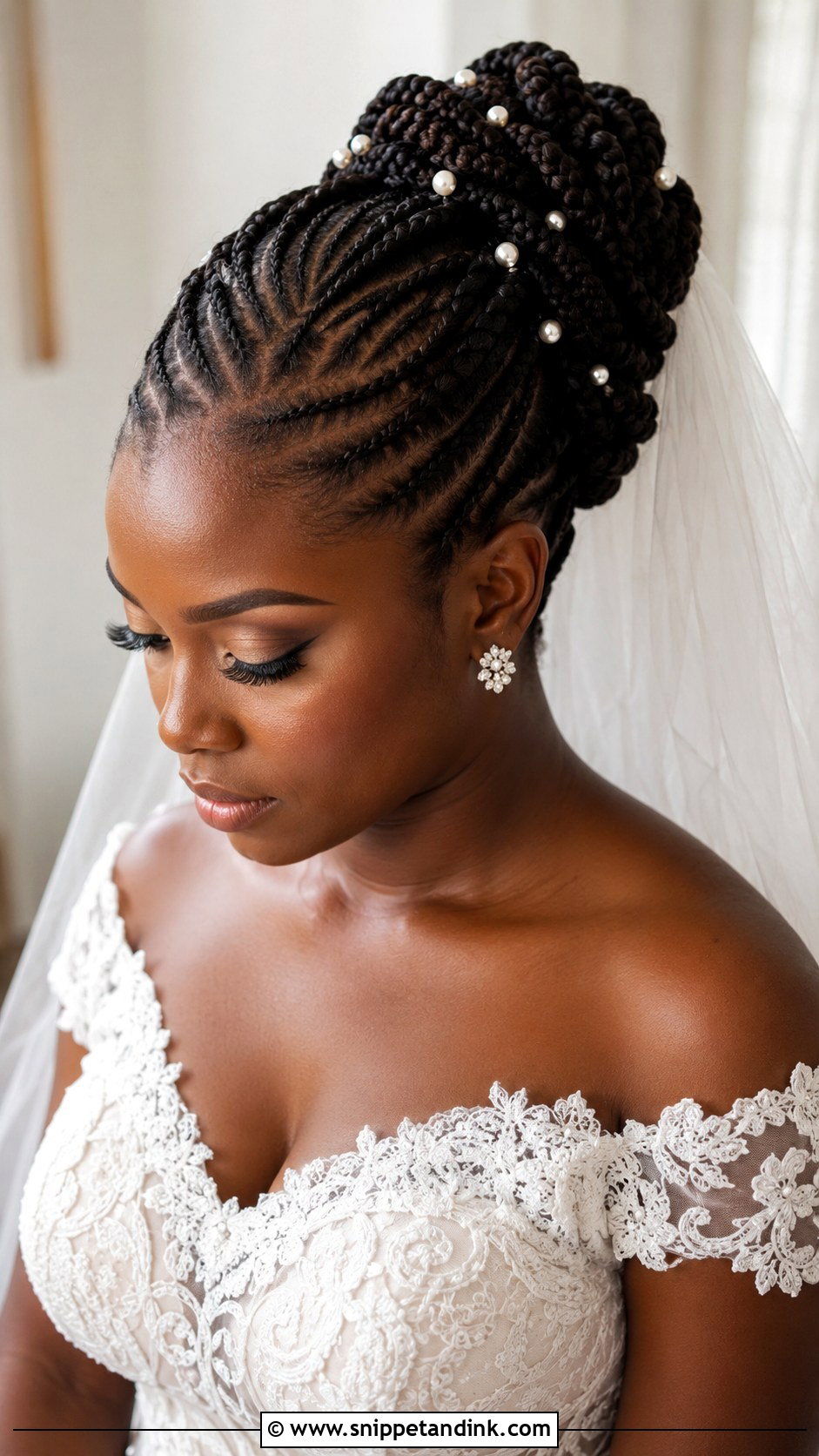 Bridal Braided Updo Black Hair - Snippet and Ink - 20 Bridal Hair Black Hair Ideas