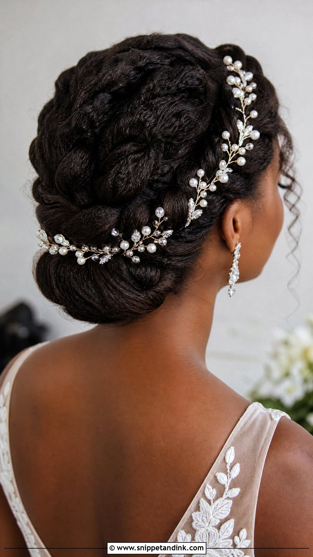 Bridal Braided Updo With Hair Vine - Snippet and Ink - 15 Bride Hair Piece Accessories