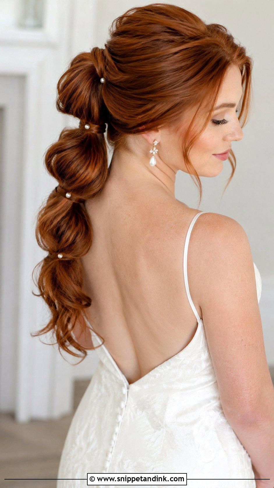 Bridal Bubble Ponytail - Snippet and Ink - 20 Chic Bridal Hair Ideas