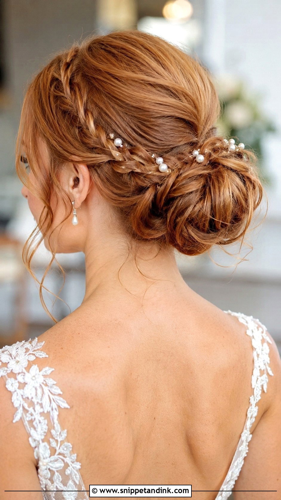 Bridal Bun With Braided Detail - Snippet and Ink - 25 Romantic Wedding Hair Ideas