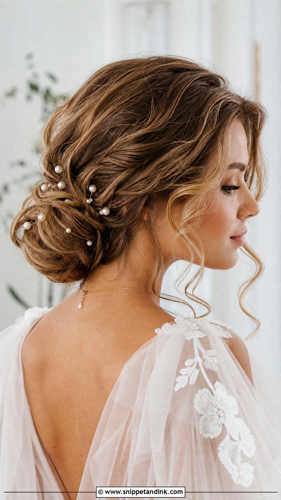 Bridal Bun With Face Framing Pieces For Long Face - Snippet and Ink - 15 Bridal Hairstyles for Long Face