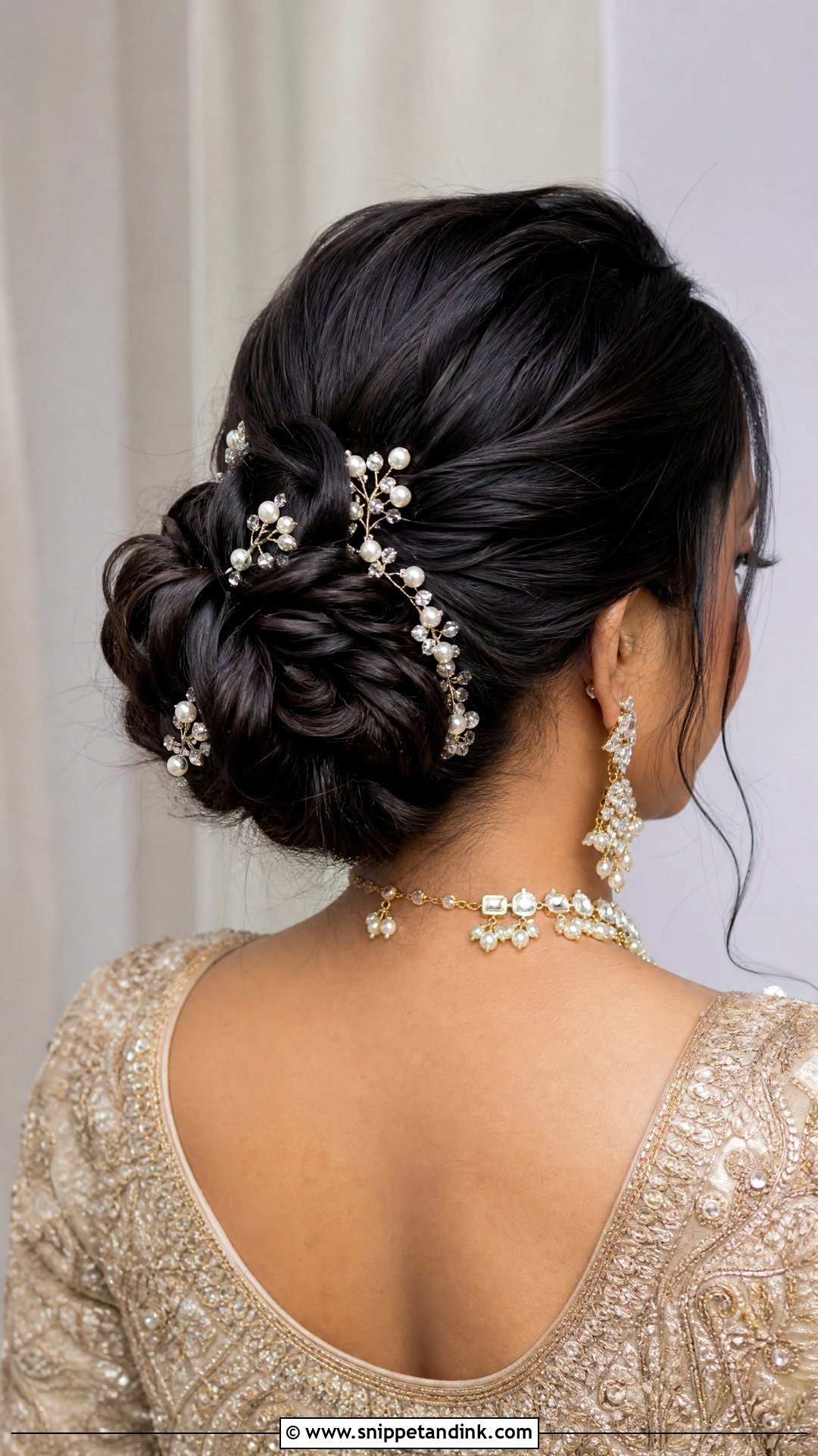 Bridal Bun With Hair Accessories - Snippet and Ink - 20 Hairstyles for the Bride