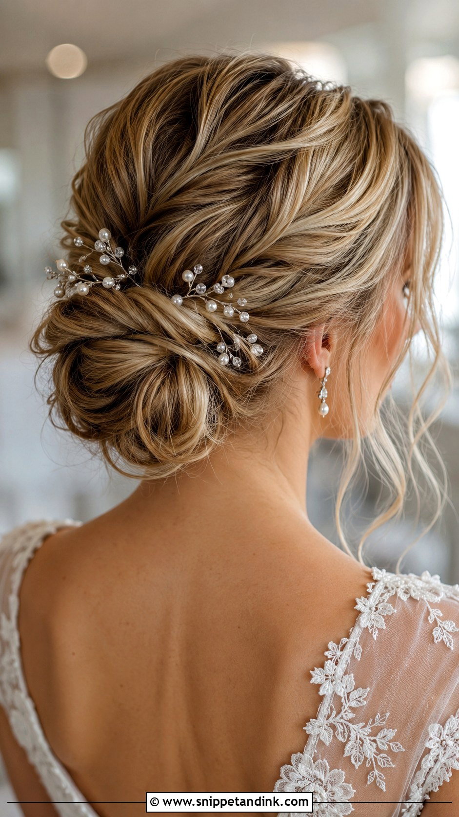 Bridal Bun With Hair Accessories - Snippet and Ink - 15 Latest Bridal Hairstyles Brides