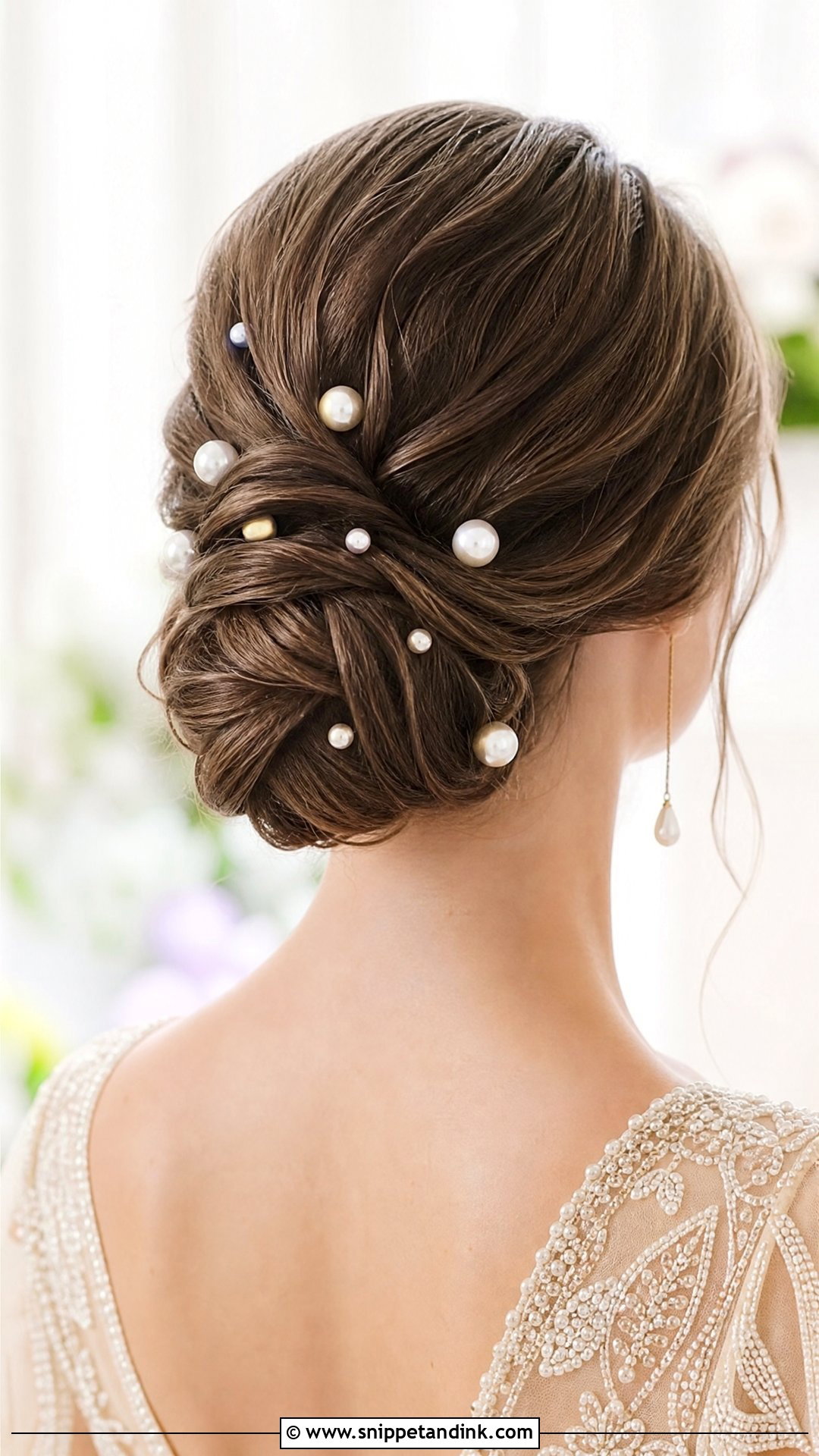 Bridal Bun With Pearl Accessories - Snippet and Ink - 25 Bridal Bun Hairstyles Brides