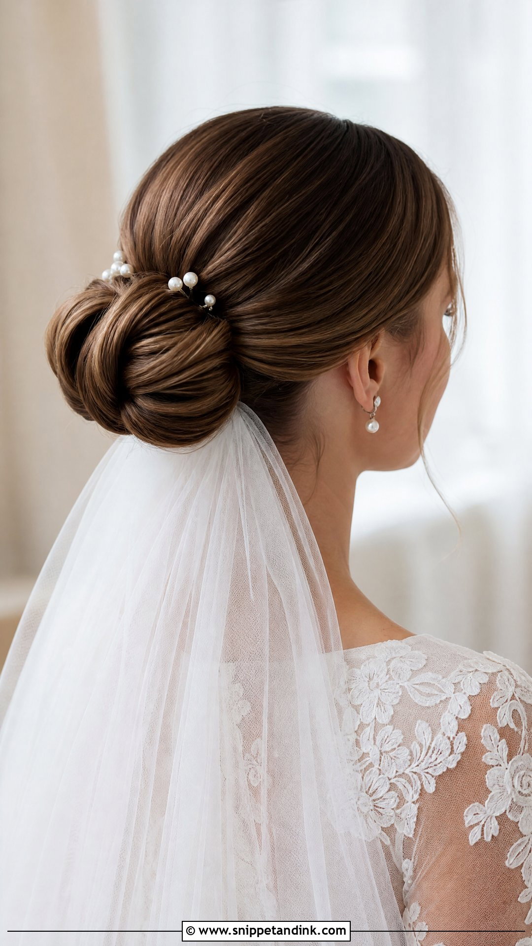 Bridal Bun With Veil - Snippet and Ink - 20 Unique Bridal Hair Ideas