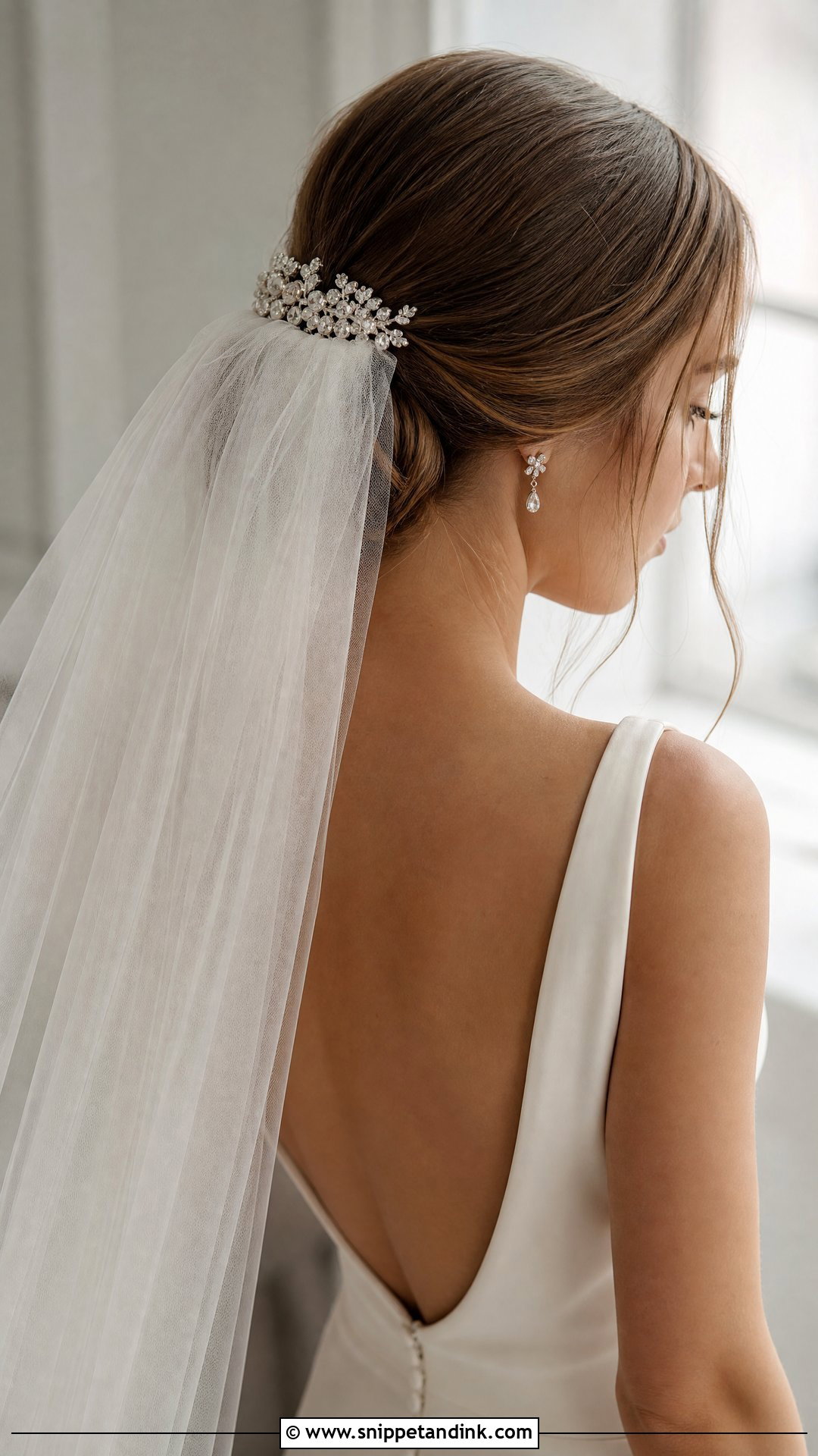 Bridal Bun With Veil - Snippet and Ink - 25 Bridal Bun Hairstyles Brides