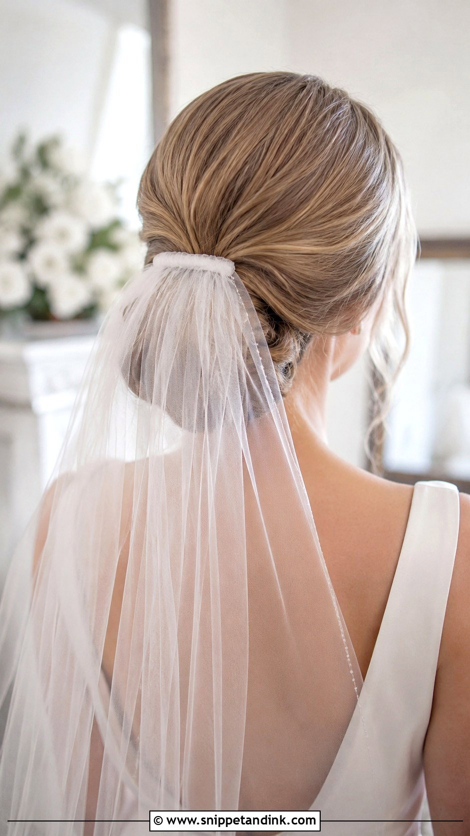 Bridal Bun With Veil Tutorial - Snippet and Ink - 15 Wedding Hairstyle Tutorial Videos